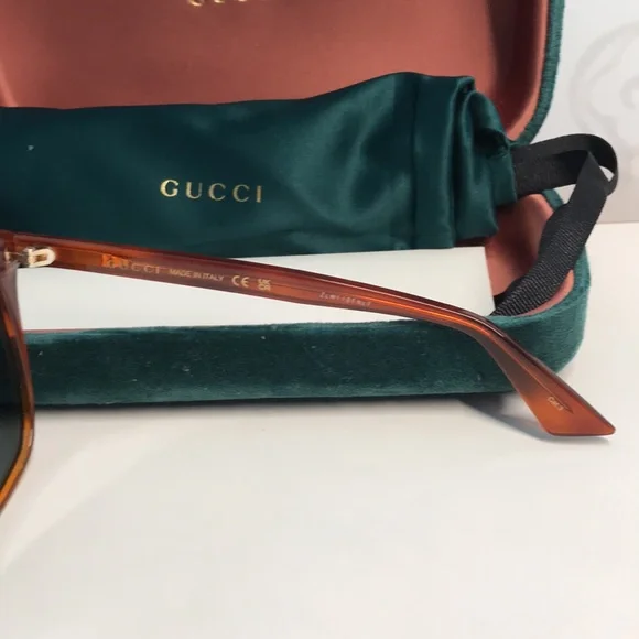New ✨ Authentic Gucci GG0022S 002 Havana Oversized  display picture 3